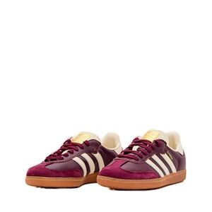 Adidas Burgundy and Cream Sneakers